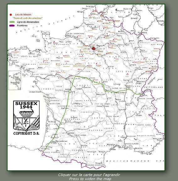 La carte de France du Plan Sussex