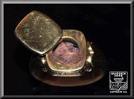 Gold signet ring hiding a cyanide pill