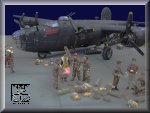 Preparing for a night mission with a B24 'Liberator' on the basis of Harrington